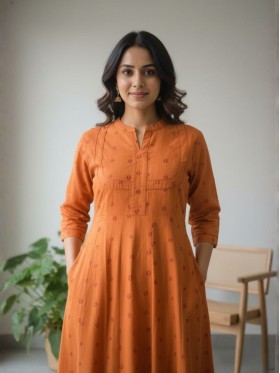 RANGREZ Bandhej Kurta Pant Set